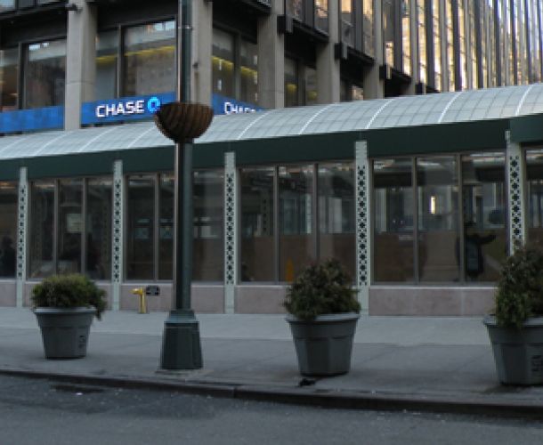 Penn Station Entrance translucent panel systems