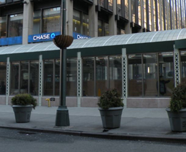 Penn Station Entrance translucent panel systems